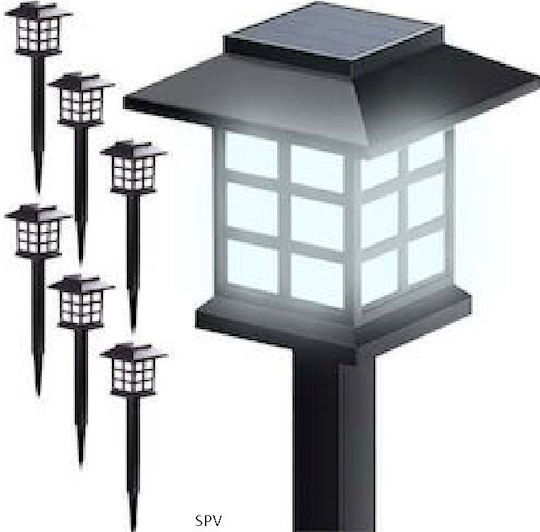 SPV Set 12 Solarleuchten Fanal Warmes Weiß mit Fotowiderstand 37x8.5cm