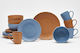 Serving Utensil Set 16 Pieces Blue Tilda