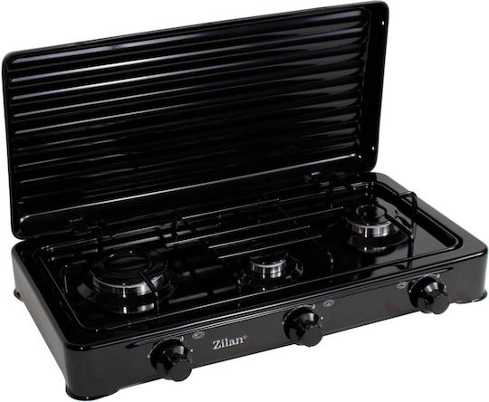 Countertop Liquid Gas Triple Black Burner