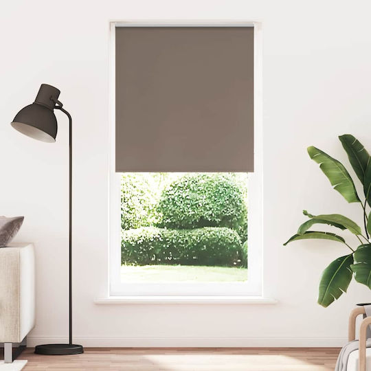 vidaXL Roller Blinds Total Blackout Brown W115xH230cm 4011079