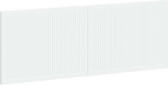 vidaXL Hölzernes Kopfstützen für Betten Weiß 140x50cm