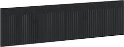 vidaXL Κεφαλάρι Κρεβατιού Ξύλινο Μαύρο 200x50cm