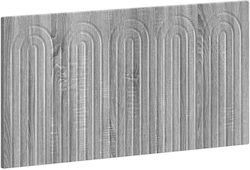 vidaXL Дървено сиво 100x50cm