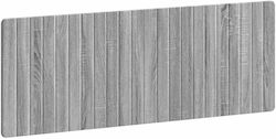 vidaXL Табла за легло Дървена Сива 140x50cm
