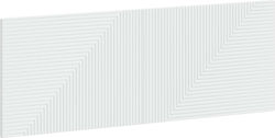 vidaXL Wooden White Bed Headboard 140x50cm