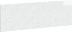 vidaXL Табла за легло Дървена Бяла 160x50cm