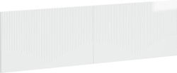 vidaXL Табла за легло Дървена Бяла 180x50cm