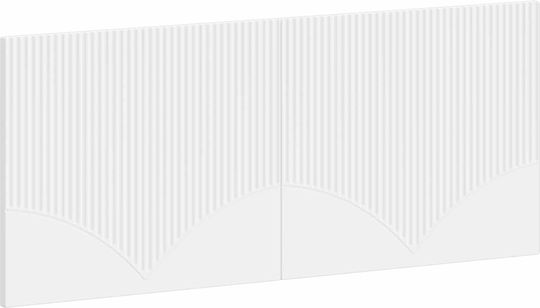 vidaXL Kopfstützen für Betten Hölzernes Weiß 120x50cm