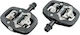 Voxom Bicycle Pedals Flat Black