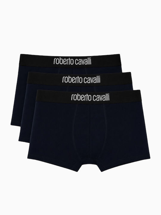 Herren Boxershorts Blau 3er Pack