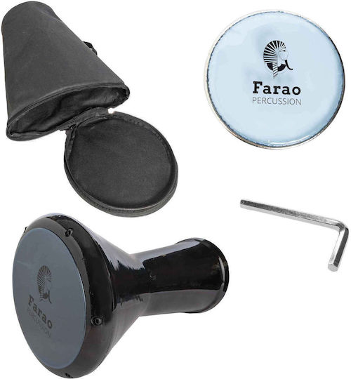 Farao Percussion Origin Египетско Тумбелек Дарбука Черно (Пакет)