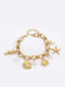 Women's Gold Plated Stainless Steel Chain Bracelet