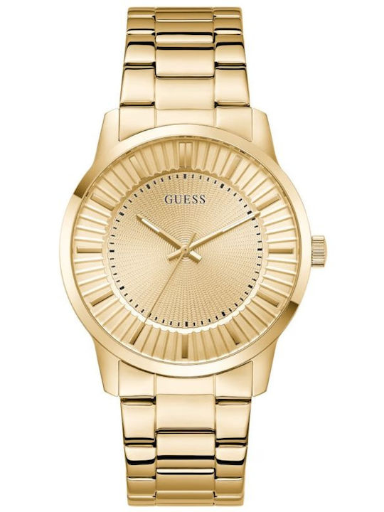 Guess Emmett Men's Battery Watch with Gold Metal Bracelet