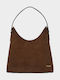 Hobo Damen Schultertasche Braun