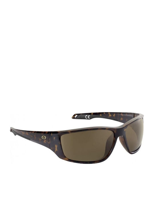 Flying Fisherman Unisex Sunglasses With Brown Tartaruga Frame And Brown Polarized Lens 7739TA