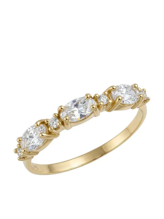 Women's Ring with Zircon from 9K Gold