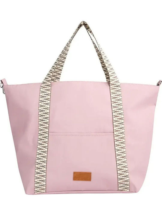 Achilleas Accessories Frottee Strandtasche Rosa