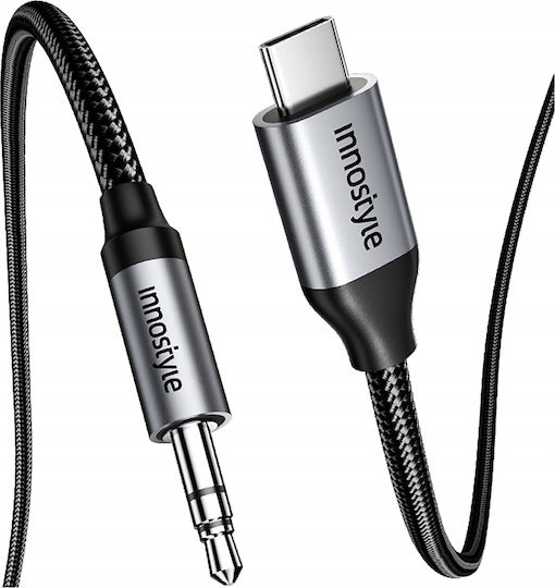 Innostyle Cable USB-C male - 3.5mm Γκρι 1m A140GY