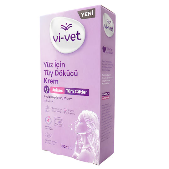 Vi-Vet Hair Removal Cream for Face & Bikini Area 30ml