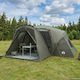 vidaXL Camping Tent Green with Double Cloth 4 S...