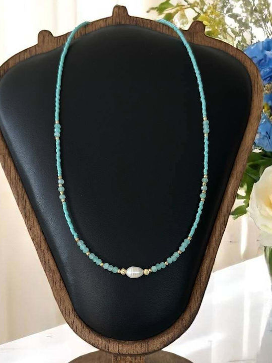 Ezera Choker Din Argint Plăcat Cu Aur Albastru Ezera Choker Din Argint Plăcat Cu Aur Albastru