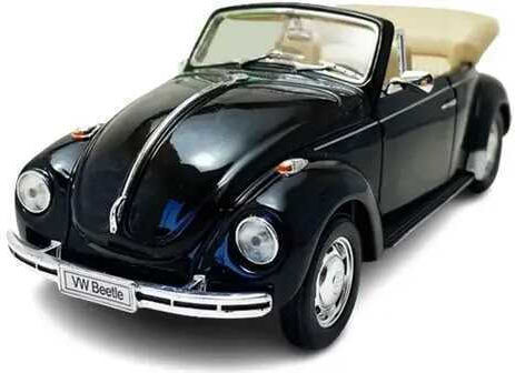 Volkswagen Beetle Cabrio 1960 Model Scara 1/24 Negru