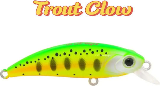 HanFishing Zipir 50kg Τεχνητό Δόλωμα Ψαράκι (Minnow) 4.5gr Trout Clow