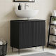 vidaXL vidaXL Bathroom Vanity Unit Without Sink W59.5xD31.5xH59cm Black
