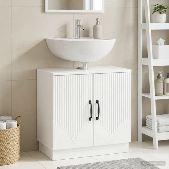 vidaXL Vanity Unit Without Sink W59.5xD31.5xH56cm White