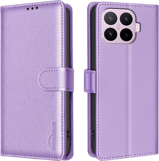 Husă Xiaomi 17t 5g Binfen Color Bf32 Flip Portofel Piele Sintetică Pu Tpu Violet Rfid Wallet Stand