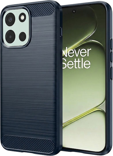 Techsuit Carbon Rückseitenhülle Silikon / Kunststoff Blau (OnePlus Nord 6)