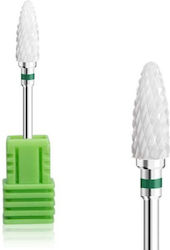 Keramik Nagelfräser-Bit mit Flammenform Grün