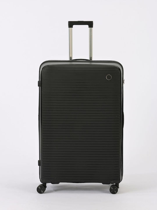 Olia Home Large Hard Black Travel Suitcase Heig...