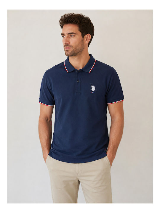 U.S. Polo Assn. Bluză Polo cu mânecă scurtă Blue