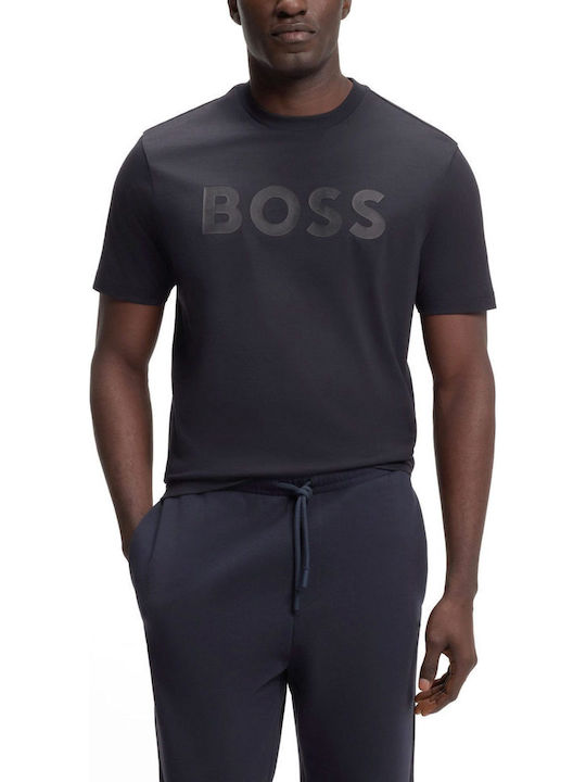 Boss Logo T-shirt Μπλε