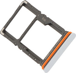 Dual SIM Kartenhalter Xiaomi Poco M7 4G Silber Dual SIM Kartenhalter Xiaomi Poco M7 4G Silber