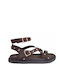 Women's Flat Sandals Brown