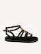 Women's Black Flat Sandals