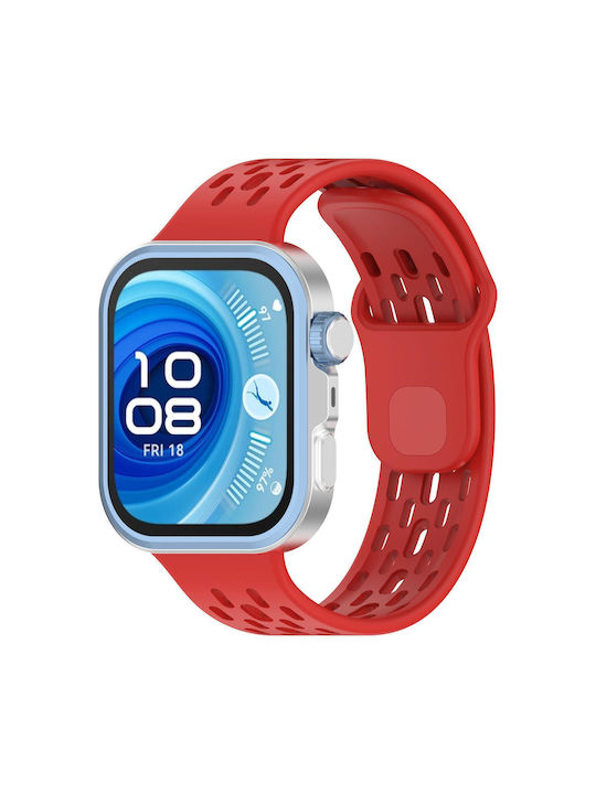 Silikon Hülle in Roter Farbe für Huawei Watch Fit 3 / 4 / 5 / 4 Pro / 5 Pro