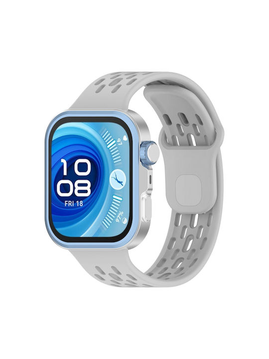 Silikon Tragbare Hülle in Grauer Farbe für Huawei Watch Fit 3 / 4 / 5 / 4 Pro / 5 Pro