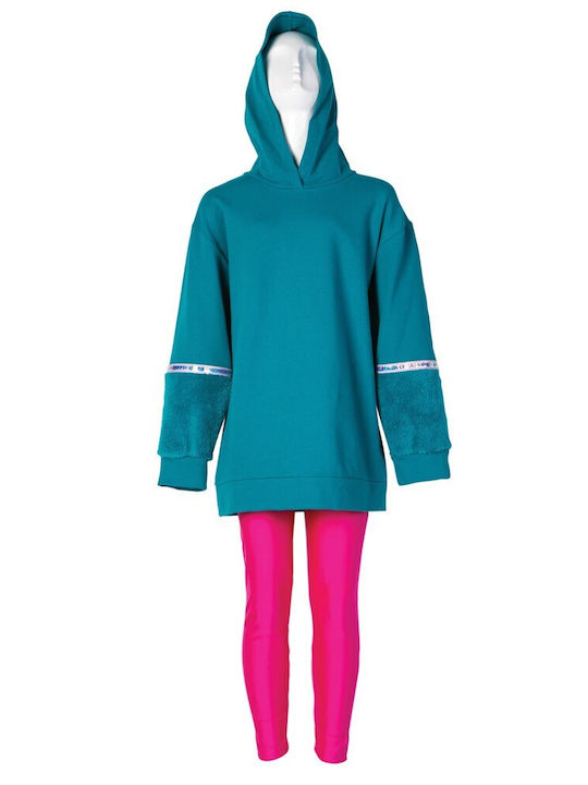 Kids Set with Leggings Winter 2 Pieces Fuchsia
