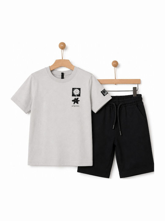 Gang Kids Set with Shorts Summer 2 Pieces Grey ...