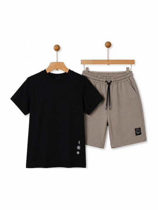 Σετ Καλοκαιρινό 2τμχ Μπεζ Beige-black