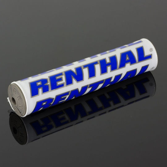 Renthal Handlebar Pad Sx Foam 240mm White Blue Renthal Logo