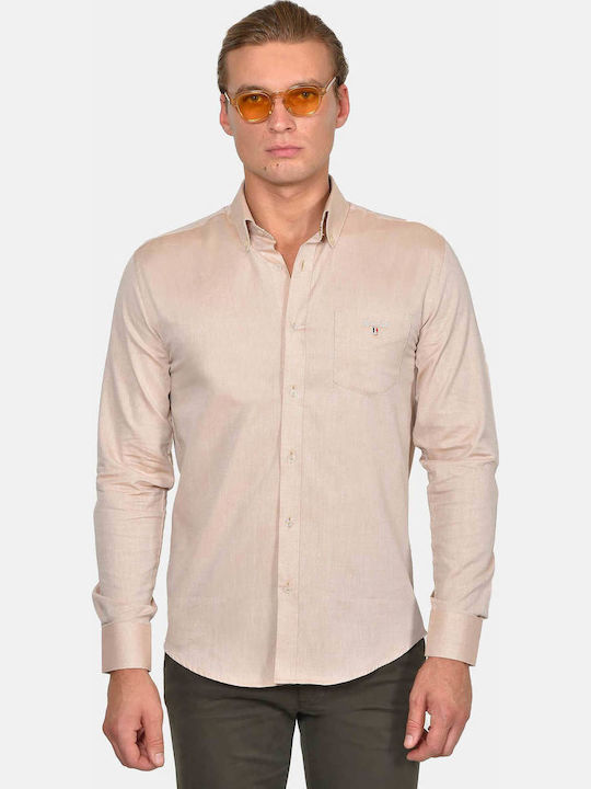 Berto Lucci Long Sleeve Cotton Shirt in Regular...