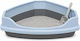 Corner Cat Litter Box Blue W58 x D45 x H40cm ME-002