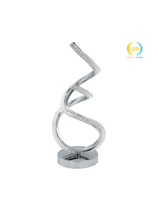 Keskor Metal Table Lamp LED with Silver Base