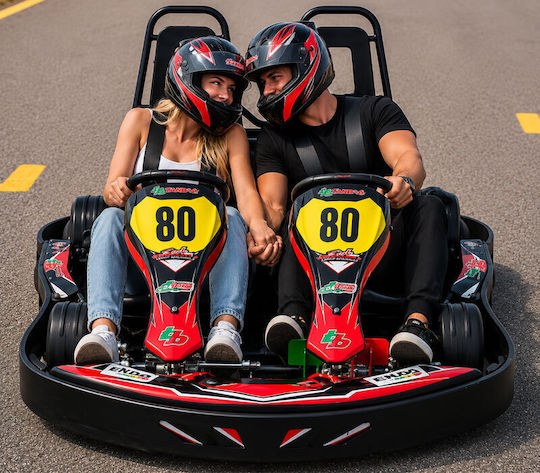 20’ Conducerea Kart Cu Două Locuri Pista 2 Persoane
