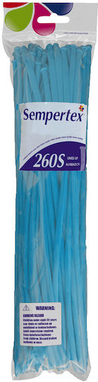 Zusammensetzung mit 50 Luftballons Modellierung Hellblau 114cm
