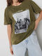 Women's T-shirt Khaki